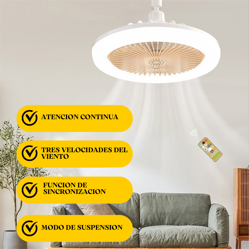 FOCO LED VENTILADOR DE TECHO MULTIFUNCIÓN